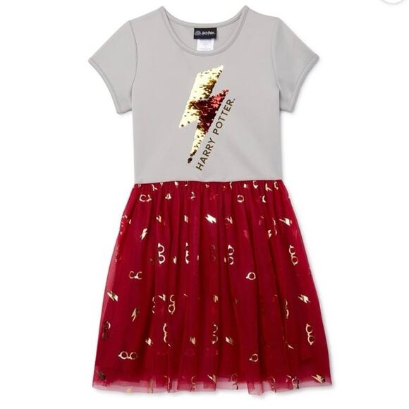 Harry Potter Girls Exclusive Flip Sequin Cosplay Tutu Dress, Size Medium 7/8 - Picture 1 of 5